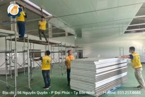 10 Điều Cần Quan Tâm Khi Thi Công Trần Vách Panel, Thạch Cao Cho Nhà Xưởng Công Nghiệp