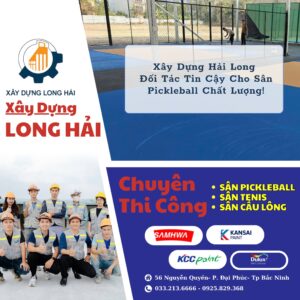 Thi công sân Pickleball tại Bắc Ninh
